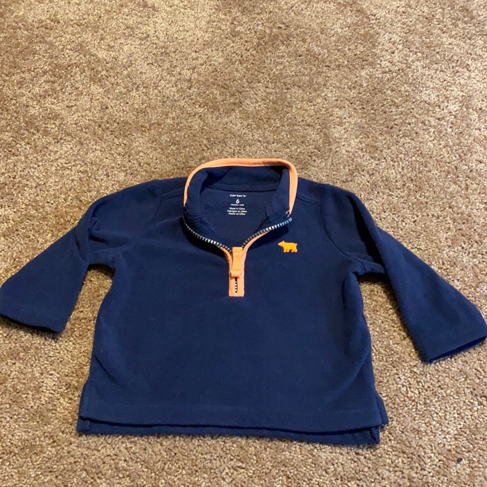 Carter’s pullover 3/4 zip sweater size 6 months